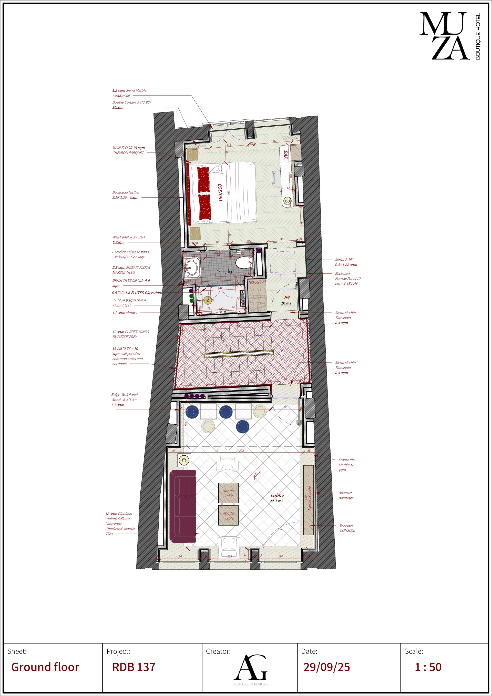 Muza Boutique hotel, Porto, Portugal — ARCHITECTURAL PLANNING (19)